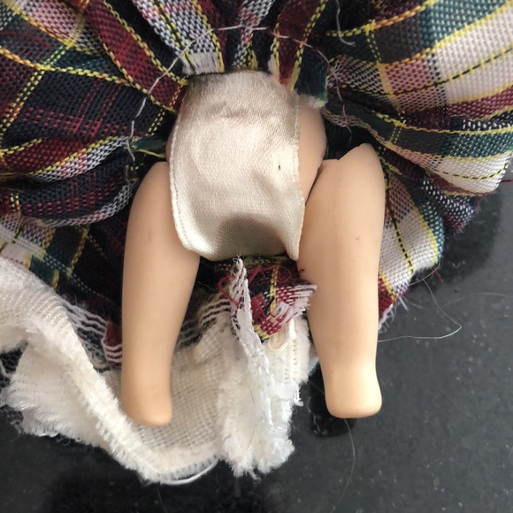 Fancy Friends Porcelain Body, doll w/Plaid Dress - Picture 3 of 8